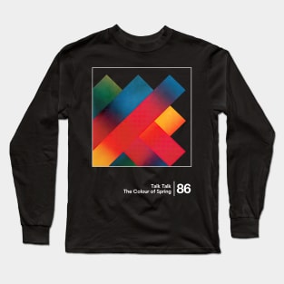 The Colour of Spring / Minimal Style Graphic Artwork Design Long Sleeve T-Shirt